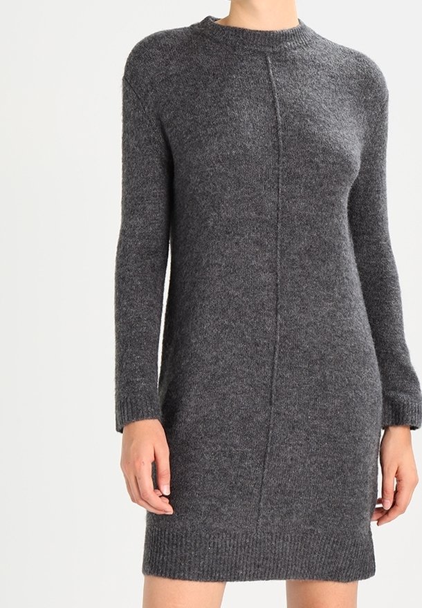Even&Odd Abito in maglia - mottled dark grey