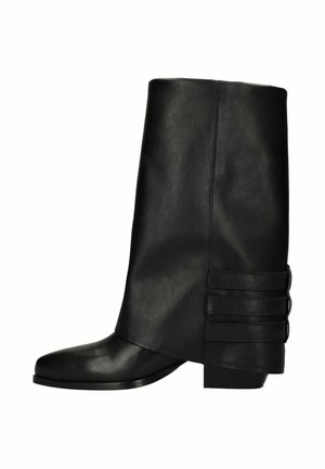 MIT UMSCHLAG - Cowboy-/Bikerlaarzen - black