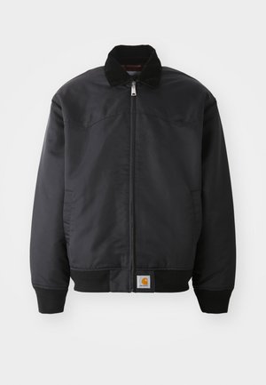 Carhartt WIP SANTA FE ALUMNI JACKET - Bomber Jacket - black/scarlet