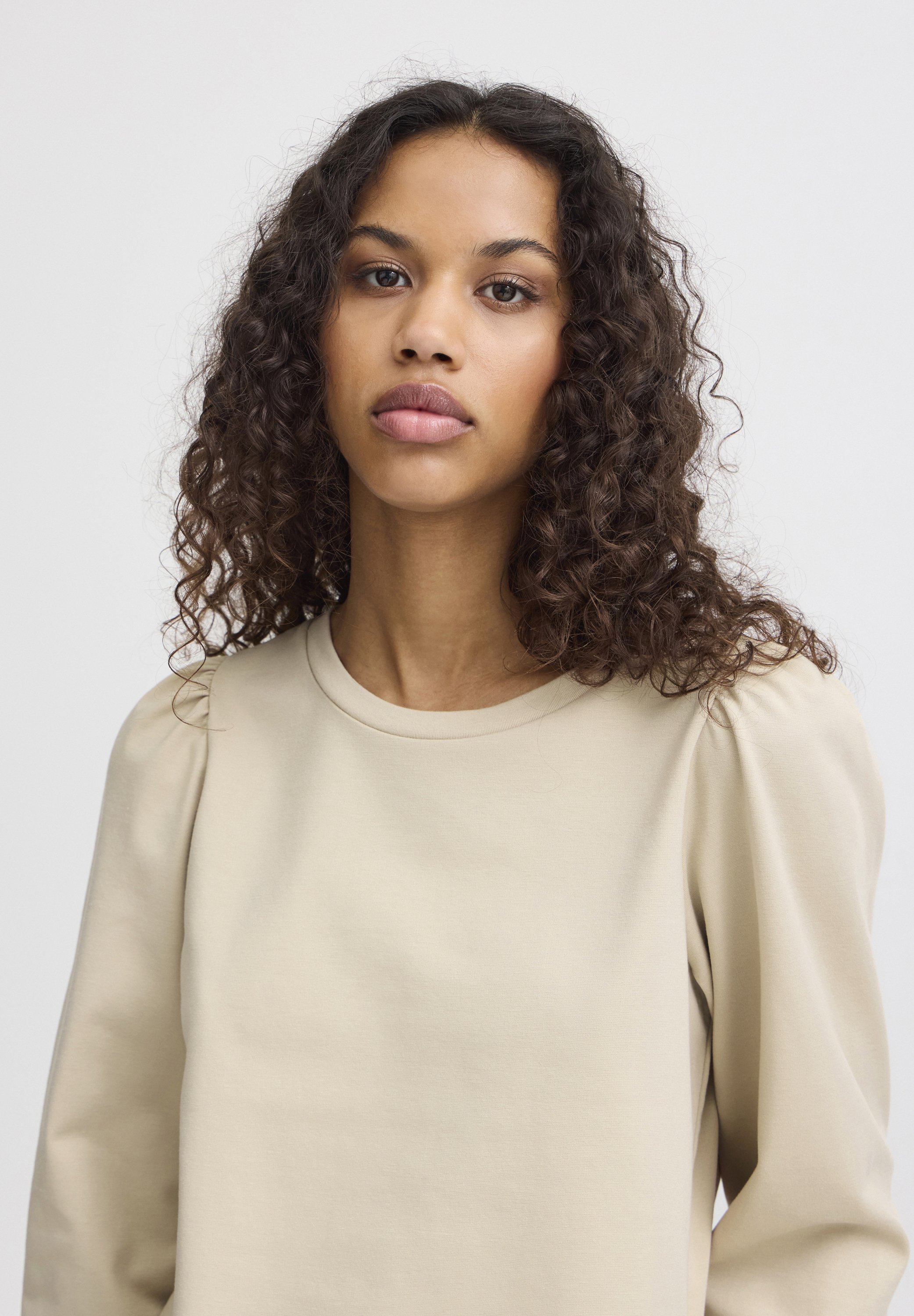 売れ筋商品|||イチ パーカー・スウェットシャツ レディース アウター IXKATE SW - Sweatshirt - doeskin ICHI IXKATE SW - Sweatshirt - doeskin/beige - Zalando.se