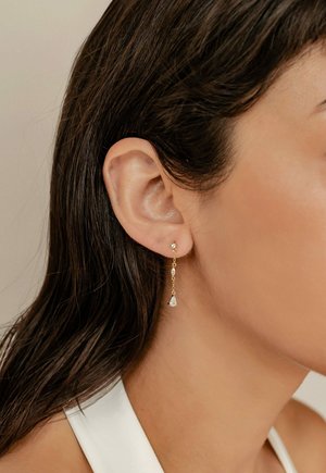 Hey Happiness, DANGLING TEARDROP - Earrings - goldfarben
