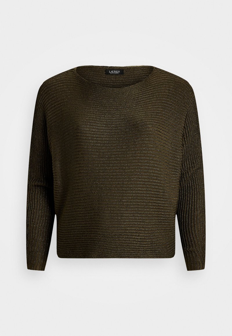 Lauren Ralph Lauren Woman METALLIC RIB KNIT BOATNECK SWEATER