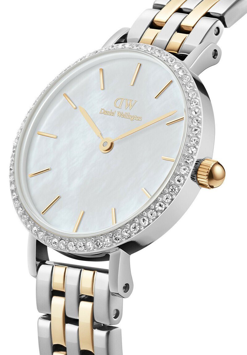 Daniel Wellington PETITE LUMINE BEZEL 5-LINK TWO-TONE MOP Watch