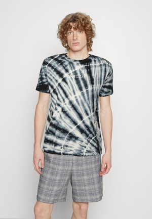 TIE DYE - Triko s potiskem - black