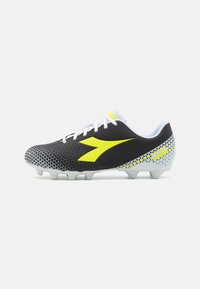 Diadora - PICHICHI 6 MG14 - Fotbollsskor fasta dobbar - black/yellow fluo/white Miniatyrbild 1