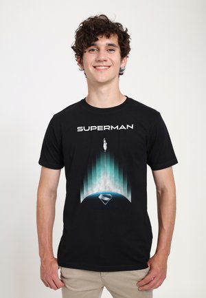 SUPERMAN GRADIENT - Print T-shirt - black