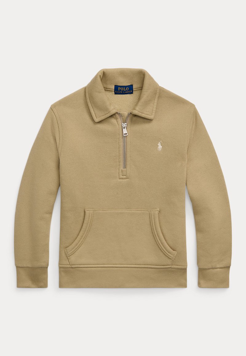 Polo Ralph Lauren FLEECE QUARTER-ZIP PULLOVER - Sweatshirt - classic khaki