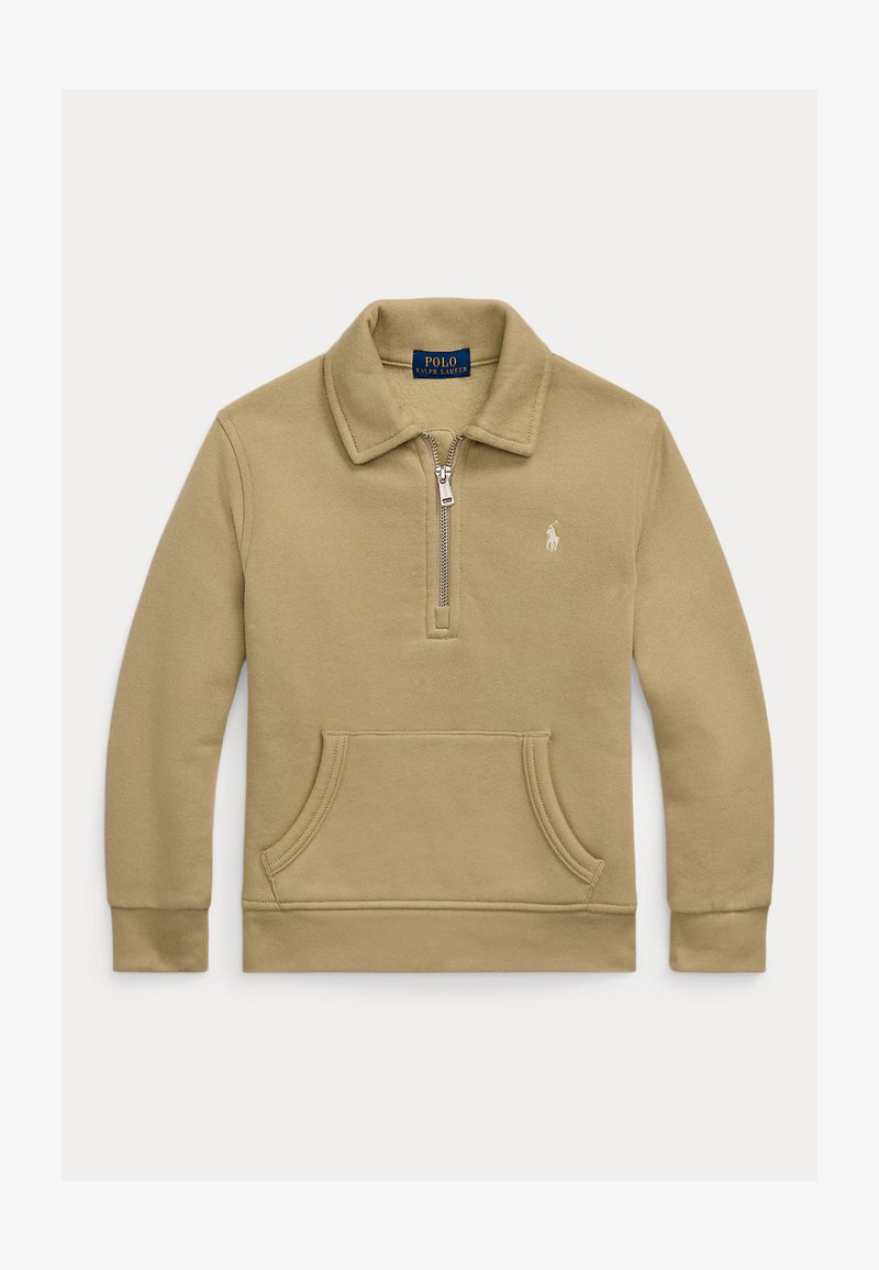 Polo Ralph Lauren FLEECE QUARTER-ZIP PULLOVER - Sweatshirt - classic khaki
