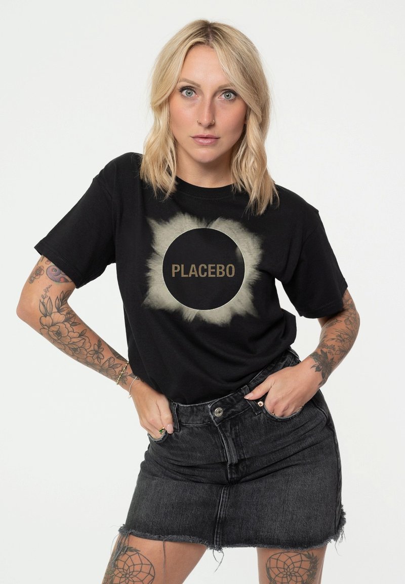 Paradiso Clothing PLACEBO ECLIPSE BAND UNISEX - Print T-shirt - black