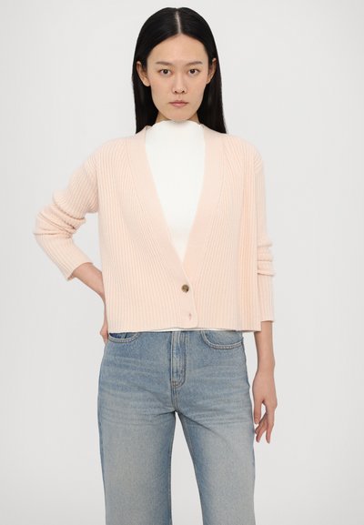 Victoria Beckham WRAP CARDIGAN - Neuletakki - pale peach
