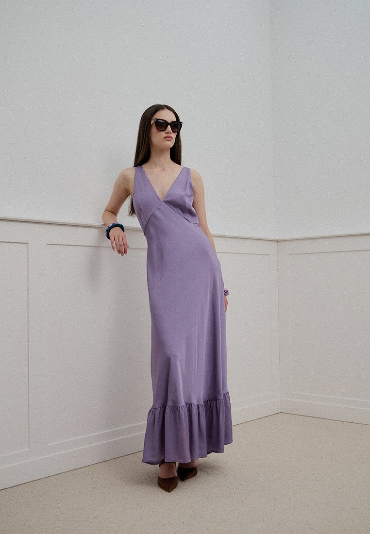 TWINSET Maxi-jurk paars