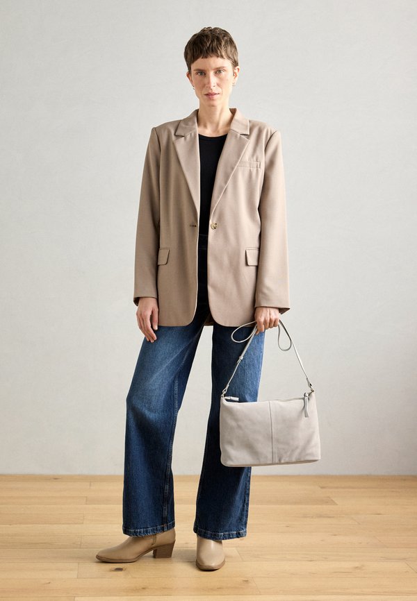 LEATHER - Cross body bag - soft taupe3