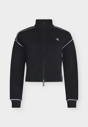 Calvin Klein Jeans, MONOGRAM CONTRAST PIPIN - Sweat zippé - black