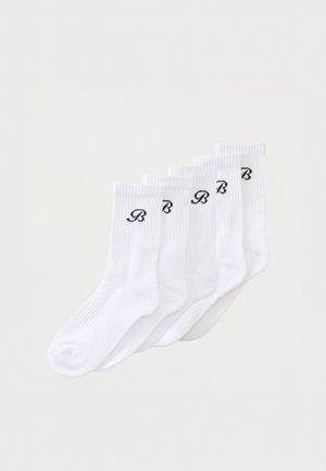 Burocs LOGO CREW SOCKS UNISEX 5 PACK - Chaussettes - white