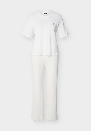 SHORT SLEEVE SHIRT - Pantaloni de pijama - ecru