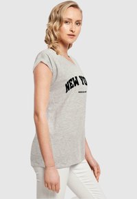 Merchcode NEW YORK WORDING - Printtipaita - heather grey