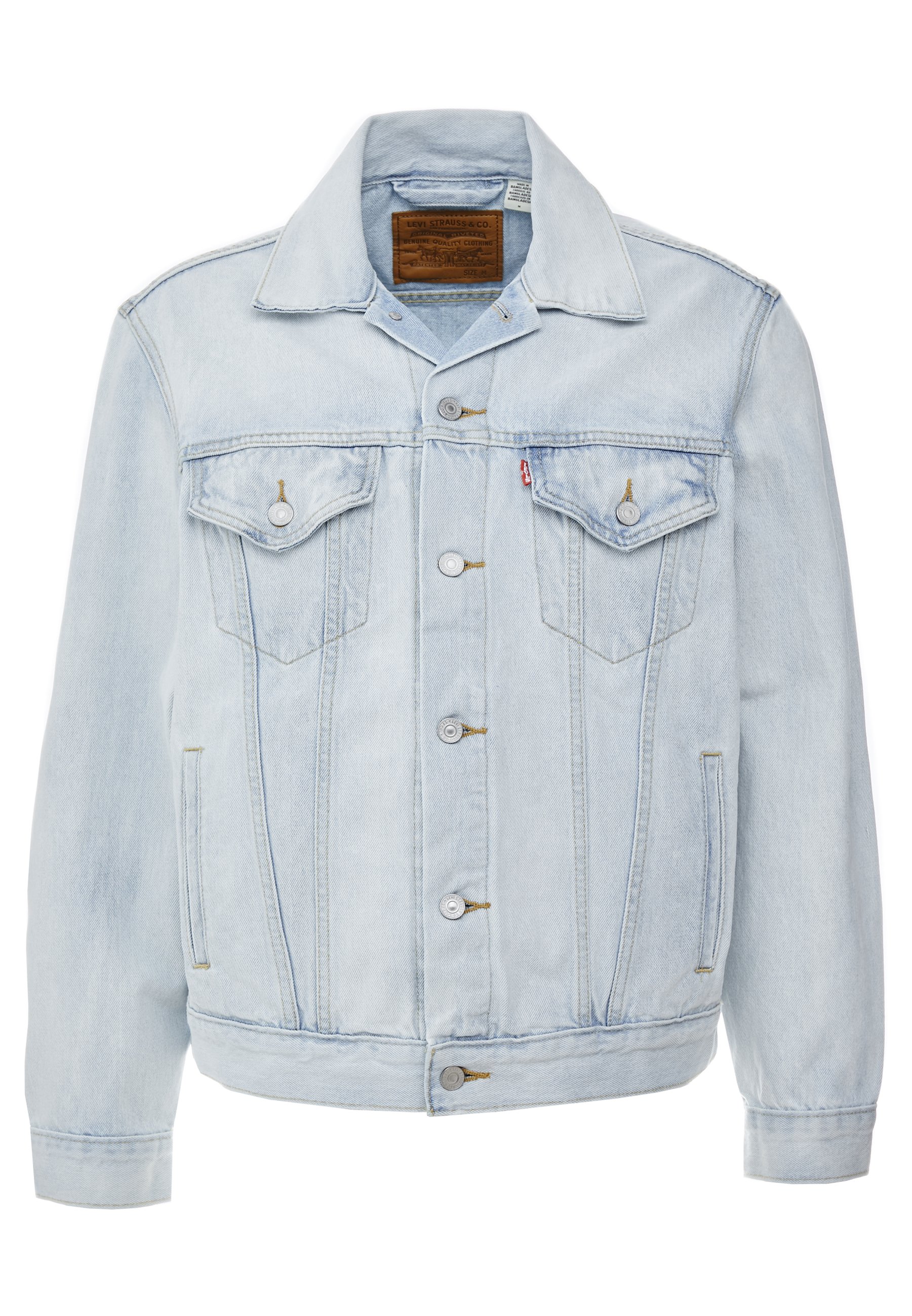 light blue trucker jacket