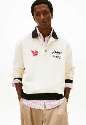 LOGO APPLIQUÉ RUGBY COLLAR  - Polo - ivory petal