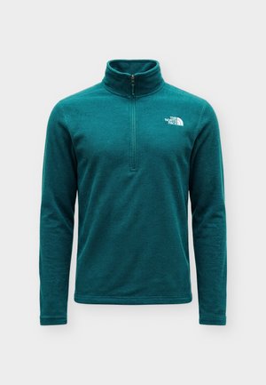 The North Face, TEXTURED CAP ROCK 1/4 ZIP - Fleecetrøjer - pacific teal heather