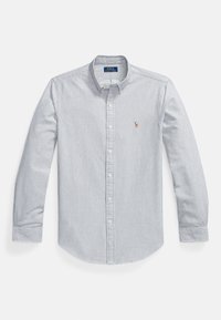 SLIM FIT STRIPED OXFORD SHIRT - Camisa - grey/white