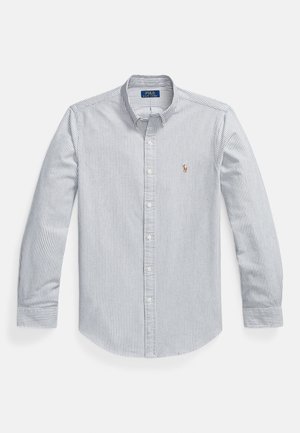 SLIM FIT STRIPED OXFORD SHIRT - Camisa - grey/white