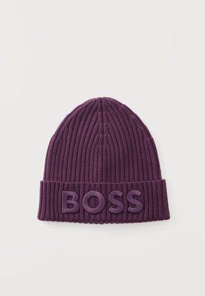 BOSS, Плетена шапка - dark purple