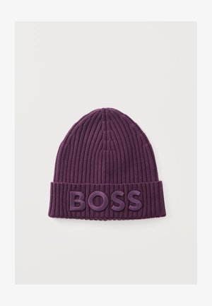 BOSS, Плетена шапка - dark purple