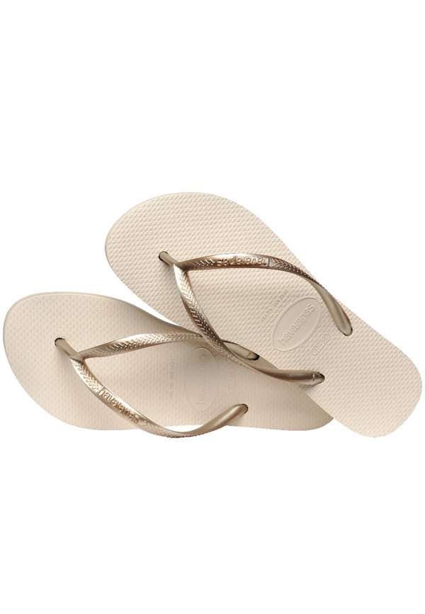 SLIM FIT FLATFORM - T-bar sandals - beige4