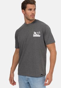 Re:Covered THE GODFATHER B&W SKETCH DARK - Camiseta estampada - dark grey marl