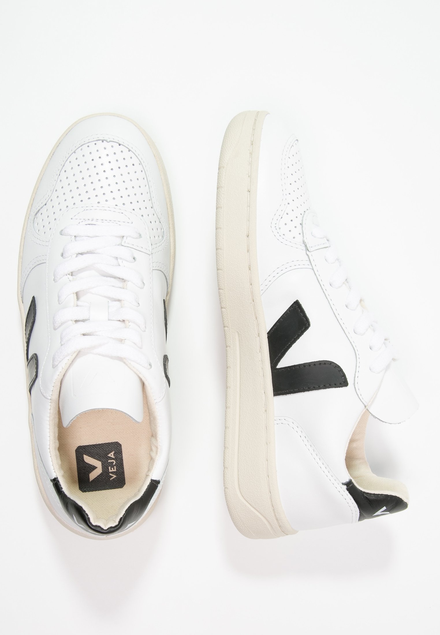 Veja V-10 - Joggesko - extra white/black Veja V-10 - Joggesko - extra white/black