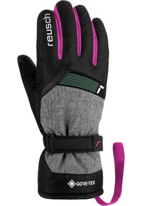 Reusch FLASH  - Gloves - 7771 blck blck melang pink glo