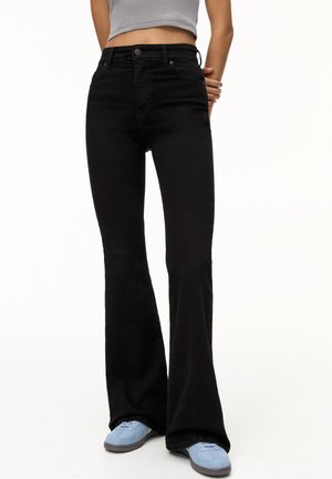 Flared Jeans - black