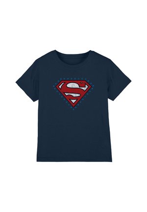 Warner Brothers, SUPERMAN DISTRESSED 4TH OF JULY LOGO UNISEX - T-Shirt print - dark blue