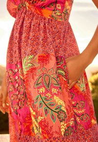 Next FRILL SLEEVE  TALL  REGULAR FIT - Maxi šaty - bright pink red
