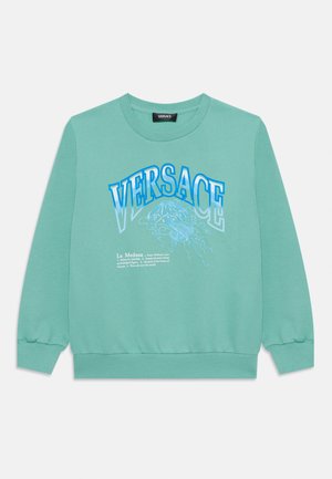 Versace LA MEDUSA VARSITY PRINT UNISEX - Sweatshirt - sea green/multicolor