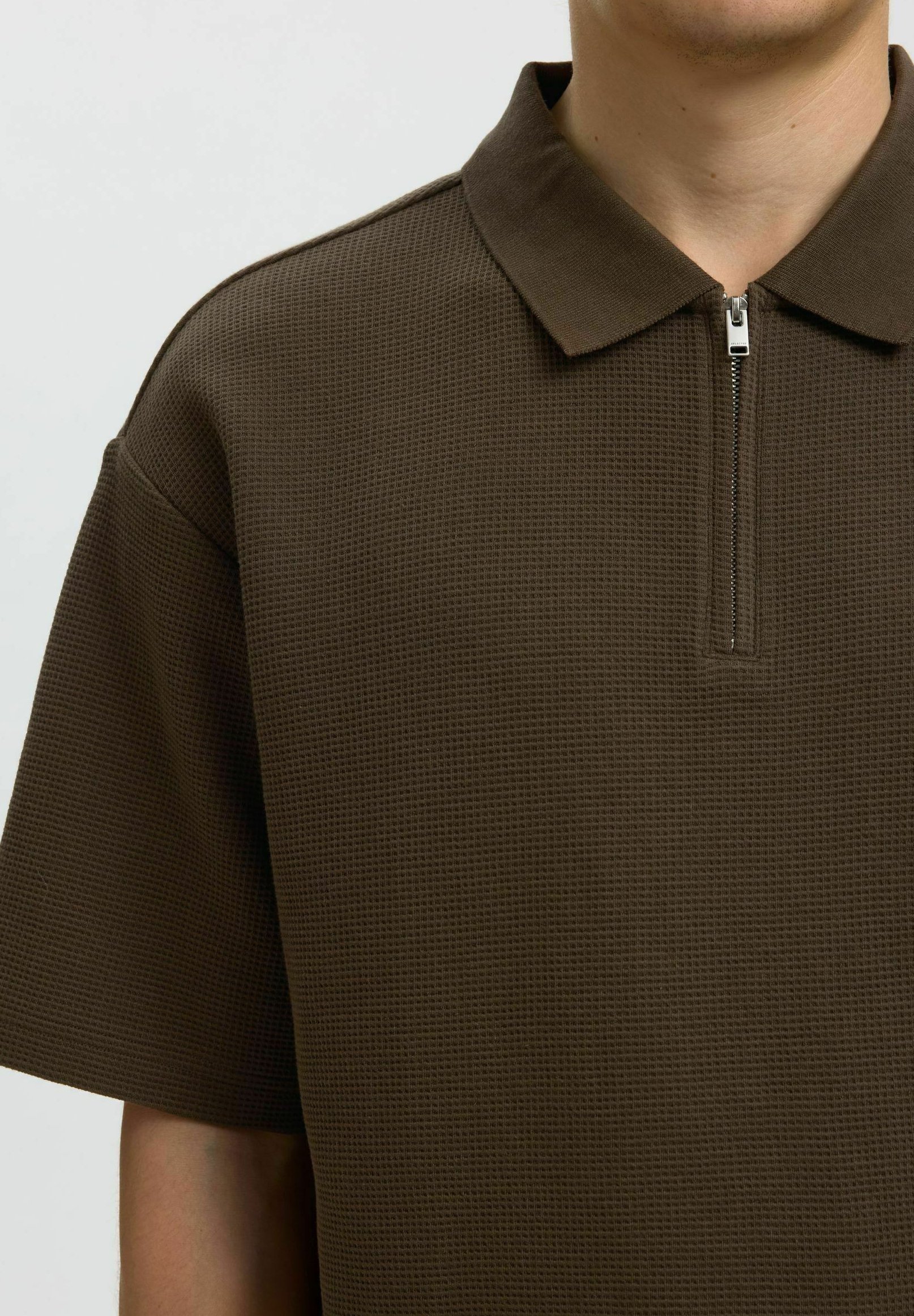 Selected POLOSHIRT KURZARM REISSVERSCHLUSS - Polo shirt - turkish