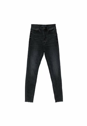MIT SEHR HOHEM BUND  - Jeans Skinny Fit - black denim