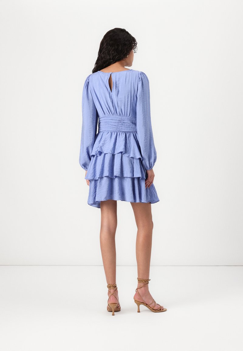 Vero Moda VMLISE BOAT NECK SHORT DRESS - Cocktail dress / Party dress -  hydrangea/light blue - Zalando.co.uk