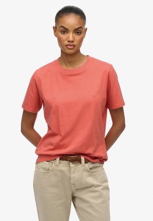 ESSENTIAL  MIT LOGOSTICKEREI - T-shirt basic - lantana pink