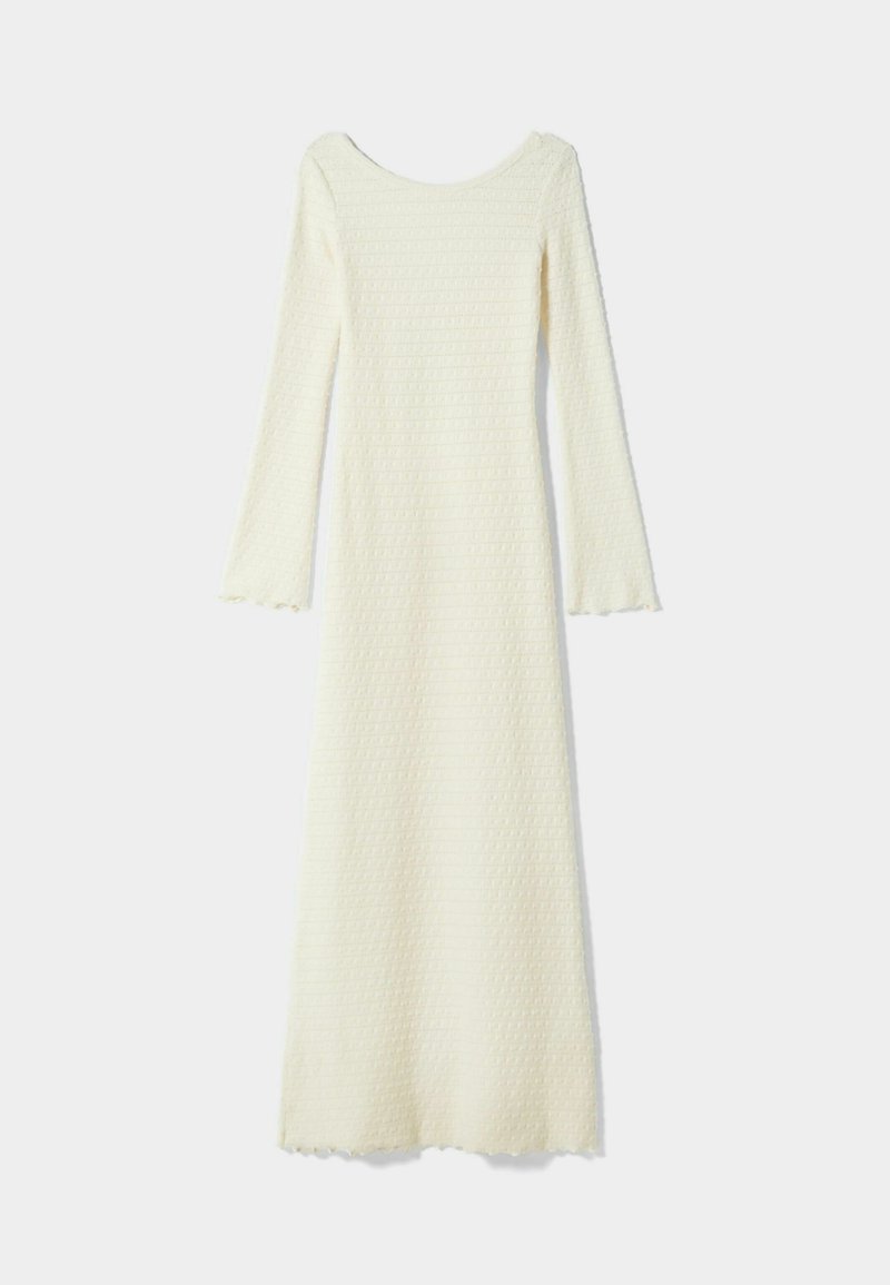 Bershka Maxi-jurk wit Bershka Maxi-jurk wit