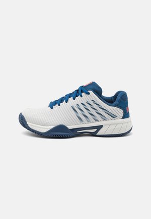HYPERCOURT EXPRESS 2 HB UNISEX - Zapatillas de tenis para todas las superficies - blanc de blanc/blue opal/lollipop