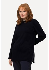 Ulla Popken STEHKRAGEN LANGARM - Maglione - dark blue
