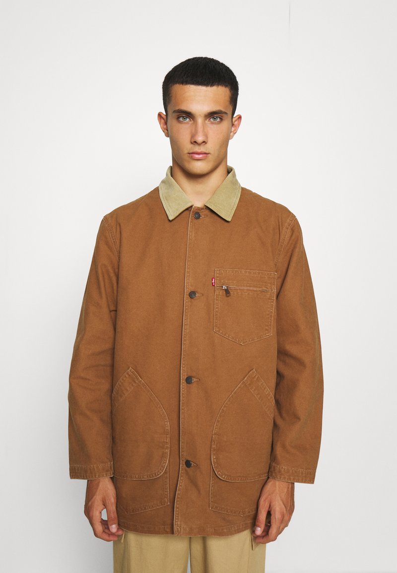 Levi's® BRISBANE CHORE COAT UNISEX - Casaco curto - toffee chorecoat