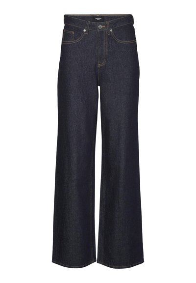 VMTESSA HR RA369 GA - Wide Leg - dark blue denim detail rinse