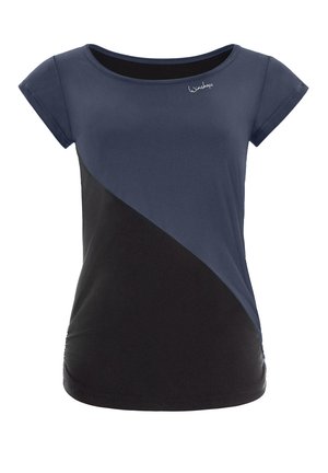 FUNCTIONAL SOFT AND LIGHT TANK - Print T-shirt - anthracite black