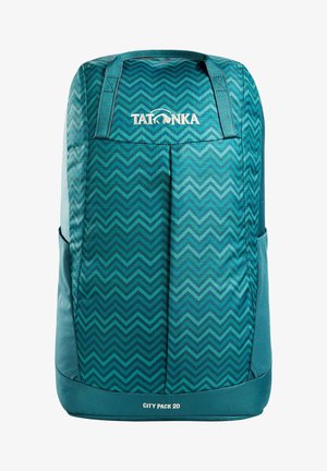 Rugzak - teal green zig zag