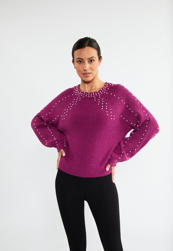 Strickpullover - fuchsia