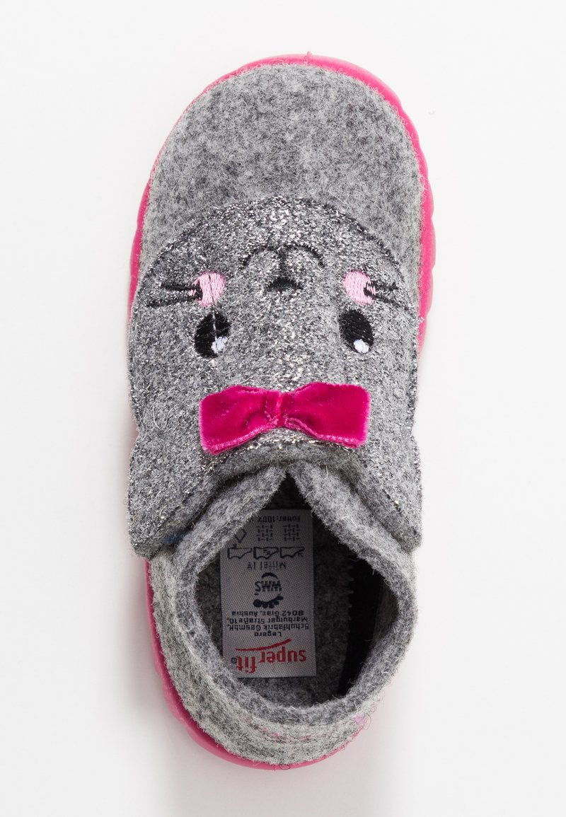 Kinder Sneaker | Superfit HAPPY Hausschuh hellgrau - TG64898 Kinder Sneaker | Superfit HAPPY Hausschuh hellgrau - TG64898