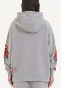 Ed Hardy LOVE HARD GRAPHIC - Felpa con cappuccio - grey