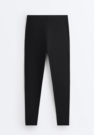 OYSHO LIGHT TOUCH ANKLE-LENGTH 65CM - Legging (type pantalon) - mottled black